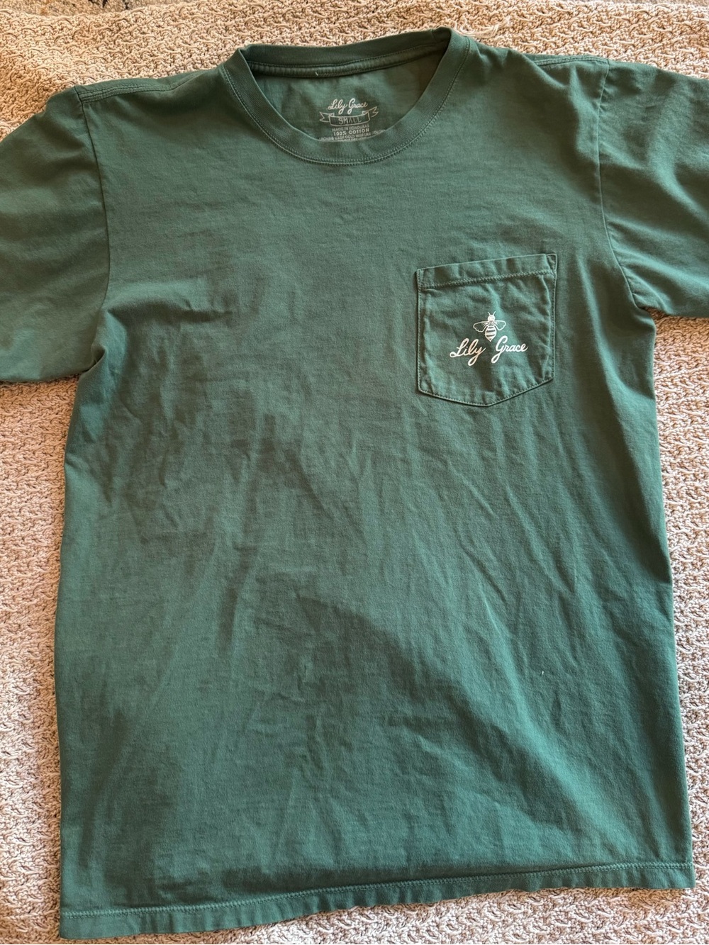 Lilly Grace Women’s Forest Green Pocket Tee